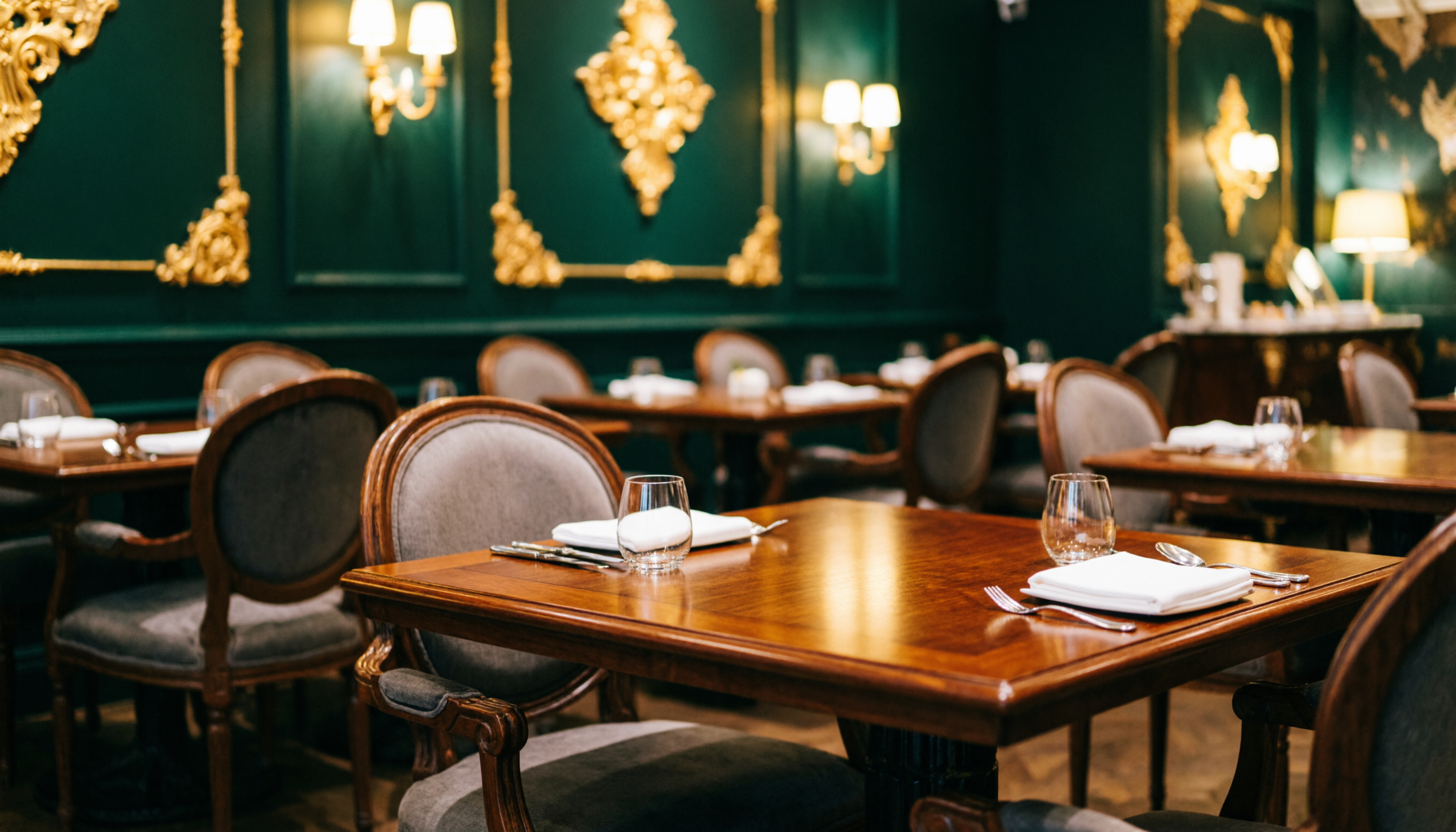 Eleganckie wnętrze restauracji Smak Fortuny